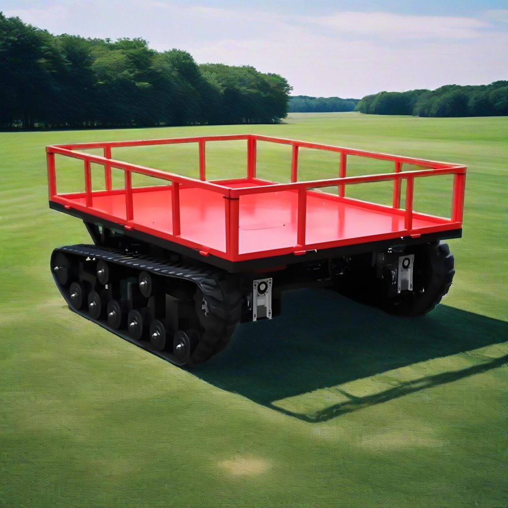 Agricultural tracked unmanned vehicle